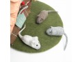 9cm Wool Felt Mice - Felt Cat Toy