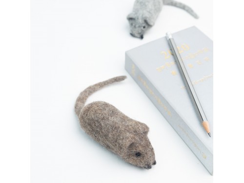 9cm Wool Felt Mice - Felt Cat Toy