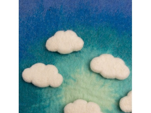 8x5cm Felted Cloud