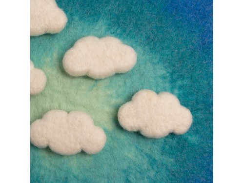 8x5cm Felted Cloud