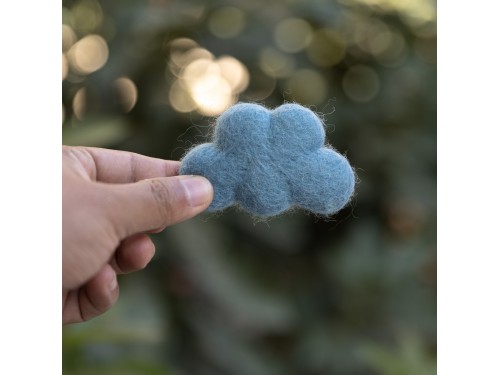 8x5cm Felted Cloud