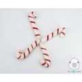 10cm Handmade Wool Felt Candy Cane