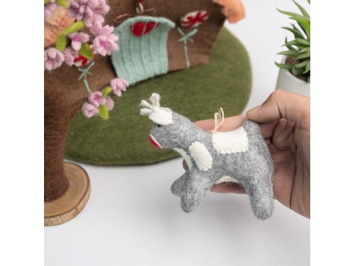 12cm Christmas Felt Rudolph Ornament