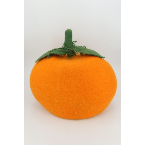 Pumpkin Felt Cat House