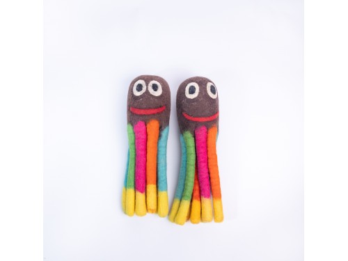 30 cm Wool Felt Octopus Dog Toy