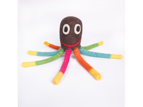 30 cm Wool Felt Octopus Dog Toy