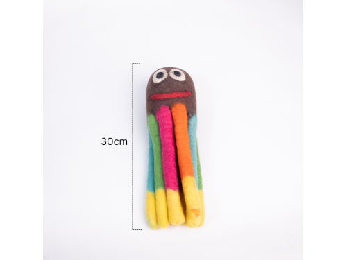 30 cm Wool Felt Octopus Dog Toy