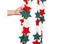 Handmade Wool Felt Christmas Star Garland - Felt and Yarn