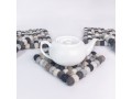 Handmade Natural Color Felt Ball Square Trivet