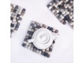 Handmade Natural Color Felt Ball Square Trivet
