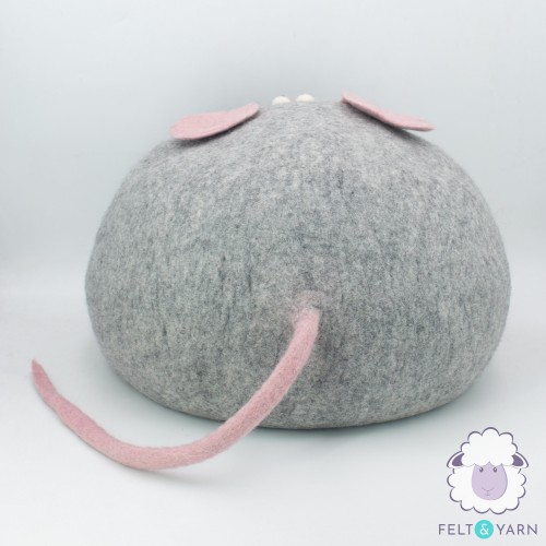 Cute Mouse Felt Cat House