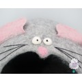 Cute Mouse Felt Cat House