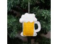 Handmade Felt Beer Mug Ornament