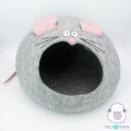 Cute Mouse Felt Cat House