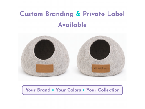 Wholesale Wool Felt Cat Cave – Solid Color Collection