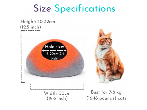 Wholesale Gradient Wool Felt Cat Cave Collection