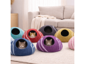 Side Striped Wool Felt Cat Cave Collection