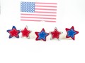 4th of July Wool Felt Stitched Stars