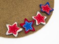 4th of July Wool Felt Stitched Stars