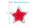 4th of July Wool Felt Stitched Stars
