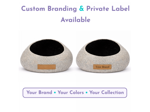 Big Opening Wool Felt Cat Cave Wholesale