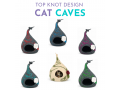 Wholesale Top Knot Design Wool Felt Cat Cave - Felt and Yarn