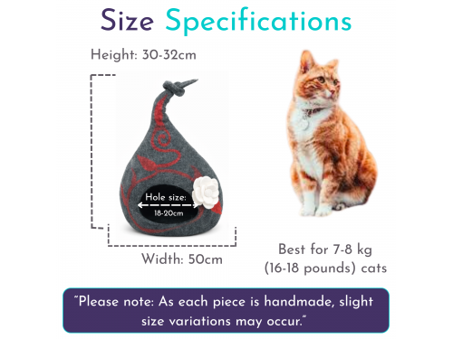 Wholesale Top Knot Design Wool Felt Cat Cave