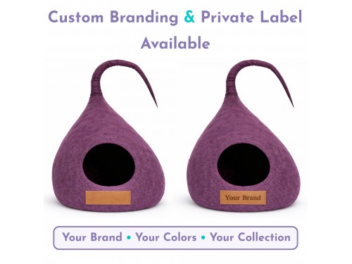 Wholesale Straight Tendril Wool Felt Cat Cave