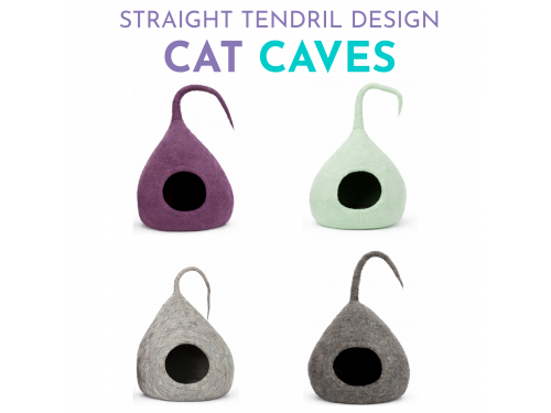 Wholesale Straight Tendril Wool Felt Cat Cave - Felt and Yarn