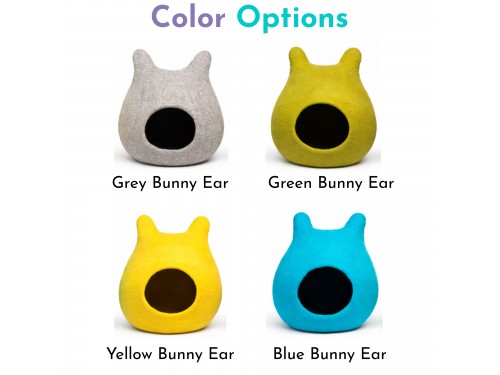 Wholesale Bunny Ear Wool Felt Cat Cave