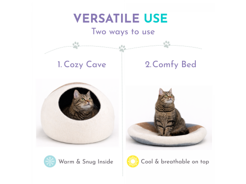 Wholesale Unique Striped Wool Felt Cat Cave