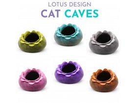 Wholesale Lotus Design Wool Felt Cat Cave - Felt and Yarn