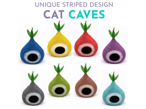 Wholesale Veggie Design Wool Felt Cat House - Felt and Yarn