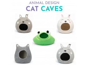 Wholesale Animal Design Wool Felt Cat Caves - Felt and Yarn