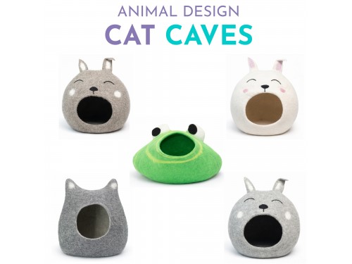Wholesale Animal Design Wool Felt Cat Caves - Felt and Yarn