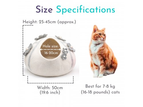 Wholesale Floral Design Wool Felt Cat Caves