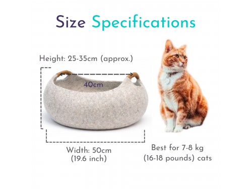 Wholesale Basket Design Wool Felt Cat Bed