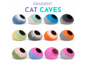 Wholesale Gradient Wool Felt Cat Caves