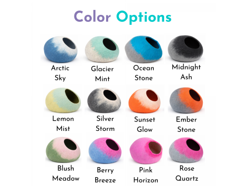 Wholesale Gradient Wool Felt Cat Caves