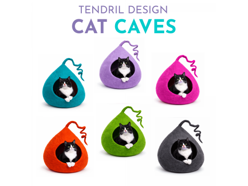 Wholesale Solid Color Tendril Wool Felt Cat Cave - Felt and Yarn