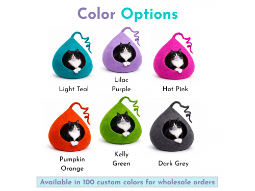 Wholesale Solid Color Tendril Wool Felt Cat Cave