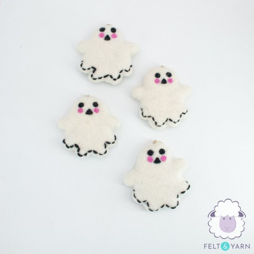 7x7cm Cheeky Felt Cute Halloween Ghost
