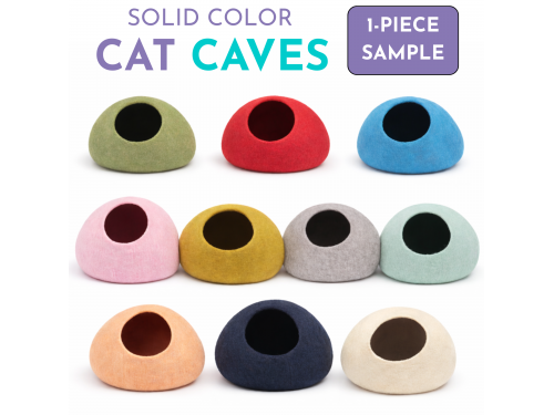 Handmade Wool Felt Cat Cave Sample