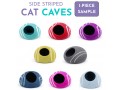 Side Striped Wool Felt Cat Cave – Sample Piece