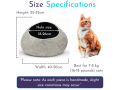 Big Opening Wool Felt Cat Cave – Sample Piece