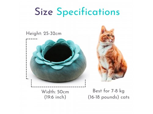 Lotus Design Wool Felt Cat Cave – Sample Piece