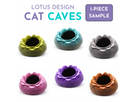 Lotus Design Wool Felt Cat Cave – Sample Piece