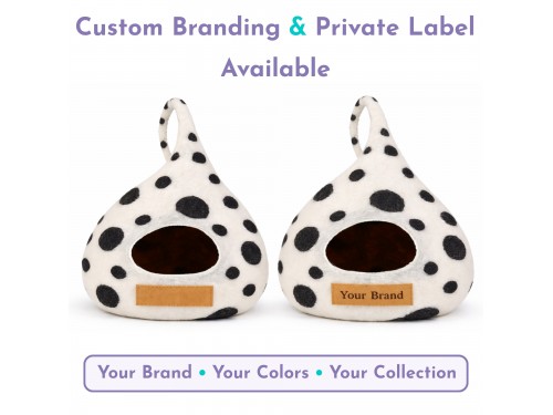 Unique Tendril Wool Felt Cat Cave – Sample Piece