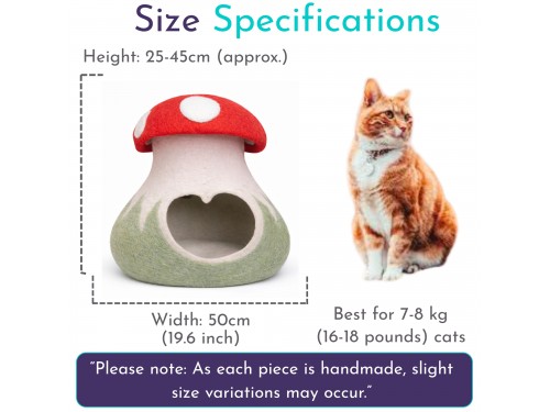Wholesale Mushroom Design Wool Felt Cat Caves