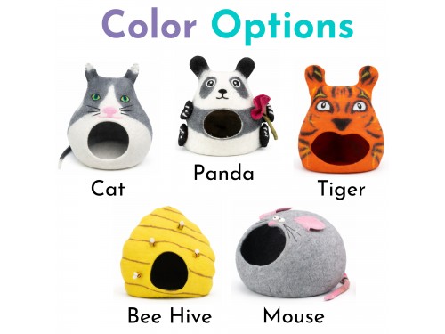 Wholesale Premium Animal Design Wool Felt Cat Caves - Felt and Yarn